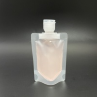 Transparent 30ml 50ml 100ml Bec Poche Cosmétiques Lotion Maquillage Crème Bec Sac avec Flip Cap