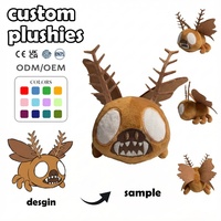 Fabricant de jouets en peluche personnalisés à faible MOQ, jouets en peluche animaux, vache en peluche qui cligne de l'œil, chemise bleue étoilée, doublure en maille douce, poupée en peluche