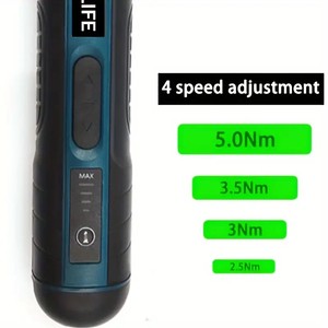 Bộ tuốc nơ vít điện không dây 3.6V 105 mảnh đa chức năng với điều chỉnh mô-men xoắn chạy bằng pin lithium - Product Image 5