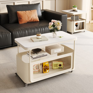 Raffinierter Kreativer Stein-Beistelltisch/Teetisch mit Stauraum im Luxuriösen Stil Wohnzimmermöbel für Kleine Wohnungen - Product Image 2