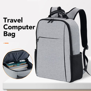 For USB Charging Soft Simple <b>Slim</b> <b>Laptop</b> Backpack Handbag School Travel Office Shockproof Waterproof Large Capacity Business - Product Image 2