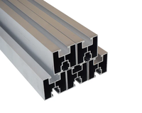 Rail de montage solaire, rails noirs, supports en aluminium PV, système de montage PV pour toit en tuiles inclinées