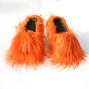 รองเท้าแตะขนสัตว์แฟชั่นสำหรับผู้หญิง - Product Image 2