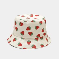 Chapeau de seau de golf double face pliable deux tons pour femmes impression globale Protection UV chapeau de soleil pour la plage