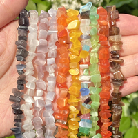 Prix Usine de Gros, Perles en Pierres Naturelles Irrégulières (Pépites) en Améthyste et Aigue-Marine pour Fabrication de Bijoux, Bracelets et Colliers DIY