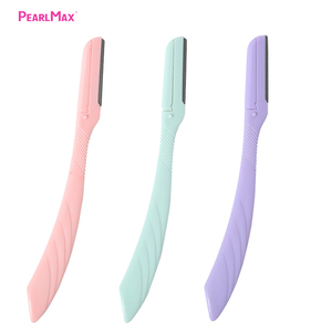 Moda colorido 3 uds/tarjeta de blíster seguridad ojo ceja recortadora de cejas juego de maquinilla de afeitar mejor Manual Mini recortadora de <span class=keywords><strong>pelo</strong></span> de cejas - Product Image 1