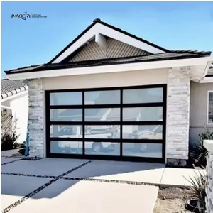 <span class=keywords><strong>Porte</strong></span> <span class=keywords><strong>de</strong></span> <span class=keywords><strong>garage</strong></span> en aluminium à sections, à vue dégagée, étanche, électrique, <span class=keywords><strong>de</strong></span> <span class=keywords><strong>taille</strong></span> personnalisable, haute sécurité - Product Image 1