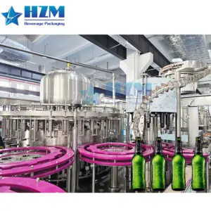 Complete Water Bottling Plant Glass Bottle Filling Capping Machine For Water With Aluminum Cap