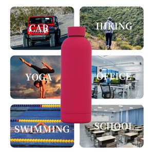 Custom 500Ml Bottle Sports Water Cup Stainless Steel Vacuum Flask Thermos Yoga Kettle With Logo Print - Product Image 3