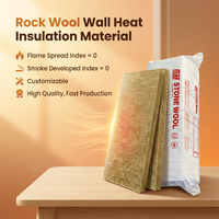 Laine de roche ignifuge ASTM E84 A1, isolation thermique R23, matériau de construction thermique pour murs et plafonds, laine de roche insonorisante