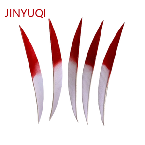 Jinyuqi 5นิ้วขนนกลูกศรแบบไล่ระดับสีการยิงธนูการยิงธนูการทำธนูขนไก่งวงการดึง -- กล้วย - Product Image 6