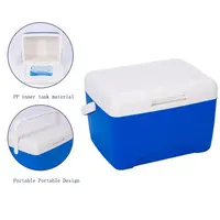 6L पोर्टेबल प्लास्टिक कूलर बॉक्स के लिए वैक्सीन बियर खाद्य मछली पकड़ने BBQ के बर्फ छाती