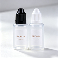 Bouteilles souples en plastique vides de 20 ml, 30 ml, 50 ml, 1 oz, 2 oz avec logo personnalisé, anti-effraction, pour pigments, gouttes oculaires, liquides et huiles essentielles