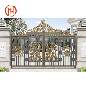 Aluminium <strong>Arch</strong> <strong>Gates</strong> Royal Design Powder Coated Wrought Iron Metal Aluminum Nature Pressure Treated <strong>Wood</strong> Type Customized Color - Product Image 1