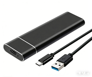 Boîtier externe portable pour disque SSD <span class=keywords><strong>M2</strong></span> <span class=keywords><strong>NVME</strong></span> NGFF, adaptateur Type-C, boîtier métallique pour disque SSD <span class=keywords><strong>M2</strong></span> 2-en-1 - Product Image 1