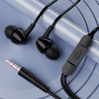 Prix bon marché écouteurs filaires avec microphone 3.5mm intra-auriculaires 1.2M casque en métal mains libres musique écouteur Hifi casque