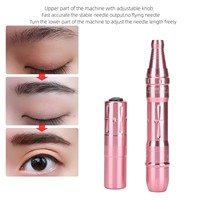 Machine à tatouer cosmétique professionnelle sans fil rechargeable en acier inoxydable pour sourcils et lèvres, microblading
