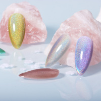 KNC-Vernis à œil de chat, 12 couleurs, 7.5 ml par bouteille, sans paillettes, effet laser, pour salon de manucure