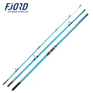 FJORD Full FUJI Accessories 4.2m 3 Sections Fishing Long Casting Rod Carbon Fiber Sea Fishing Rod