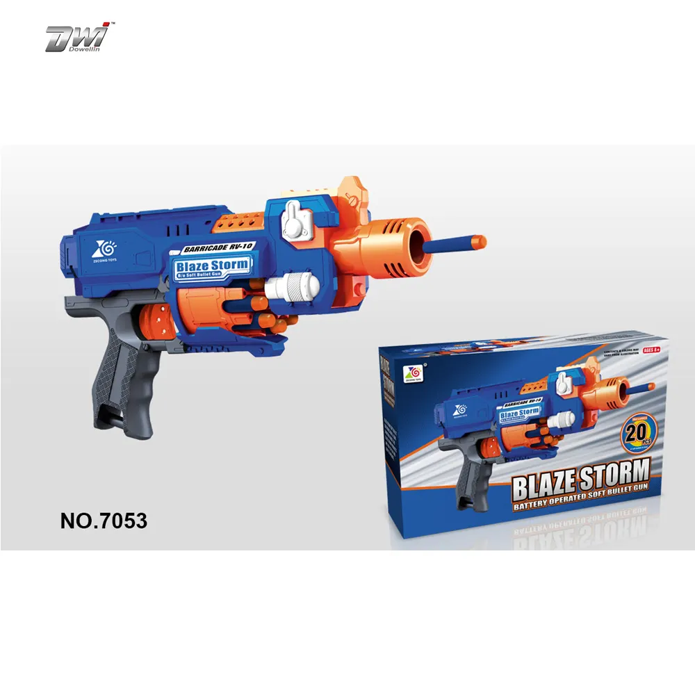 बी/ओ बिजली नरम फोम डार्ट बंदूक विदेशी ब्लास्टर खिलौना बंदूक w/20 डार्ट्स गोलियों हथियार
