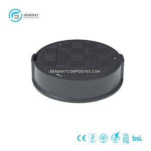 복합 라운드 SMC 맨홀 커버 en124 D400-C/O <span class=keywords><strong>600mm</strong></span> 힌지 잠금 및 씰링 - Product Image 3