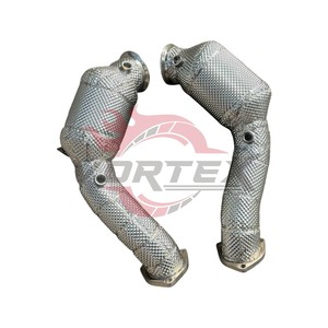 ท่อลงแคทสแตนเลสสตีล Vortex 304 แบบไหลสูง สำหรับ Aston Martin DBX 4.0T V8 ปี 2020–2025 พร้อมแผ่นกันความร้อน ไม่มีไฟเตือน CEL - Product Image 3