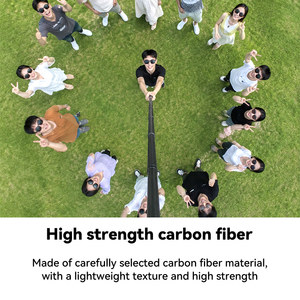 Monopode extensible en fibre de carbone de 3 m, bâton à <span class=keywords><strong>selfie</strong></span> invisible pour Insta360 / DJI Action / GoPro / Xiao <span class=keywords><strong>Yi</strong></span> Sports Camera - Product Image 2