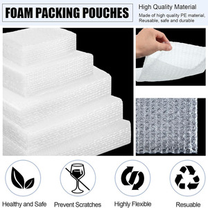 Bolsas de Burbujas Transparentes, Bolsas de Acolchado de Doble Pared para Mudanzas y Almacenamiento, Suministros de Embalaje y Envío - Product Image 5