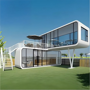Capsule spatiale modulaire intégrée, maison préfabriquée intelligente, isolation thermique, intérieur moderne, utilisation en station balnéaire, bureau, maison d'hôtes - Product Image 3