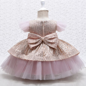 <span class=keywords><strong>Robe</strong></span> en Tulle pour petite fille, tenue de soirée à manches longues, habits, sans manches, sequins, nouvelle collection, de 0 à 24 <span class=keywords><strong>mois</strong></span> - Product Image 5