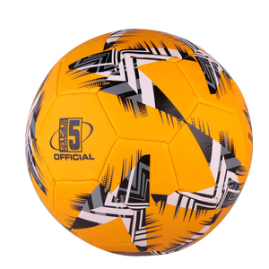 Durable Orange <b>Matte</b> PVC Soccer Ball Size 5 Machine Stitched High Quality Football Made in Vietnam Custom Logo for Club School - Product Image 1