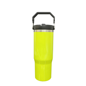 Blank Sublimation Neon Colors 30Oz Top Straw Tumbler Water <b>Bottle</b> With Leak Resistant Flip - Product Image 4