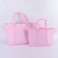 Sac à bandoulière de voyage grand format en nylon avec poches intérieures, tailles M, L, rose, lilas, nude, noir, bleu glacé