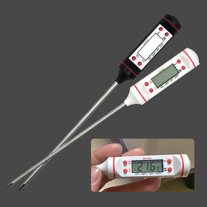 Electronic digital display food thermometer, kitchen water and oil <b>temperature</b> measuring <b>instrument</b>, barbecue, baking, and cake - Product Image 1