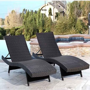 <span class=keywords><strong>Chaise</strong></span> <span class=keywords><strong>longue</strong></span> pliante moderne en rotin pour l'extérieur, avec <span class=keywords><strong>coussin</strong></span>, pour <span class=keywords><strong>piscine</strong></span>, plage, cour et jardins - Style teck - Product Image 5