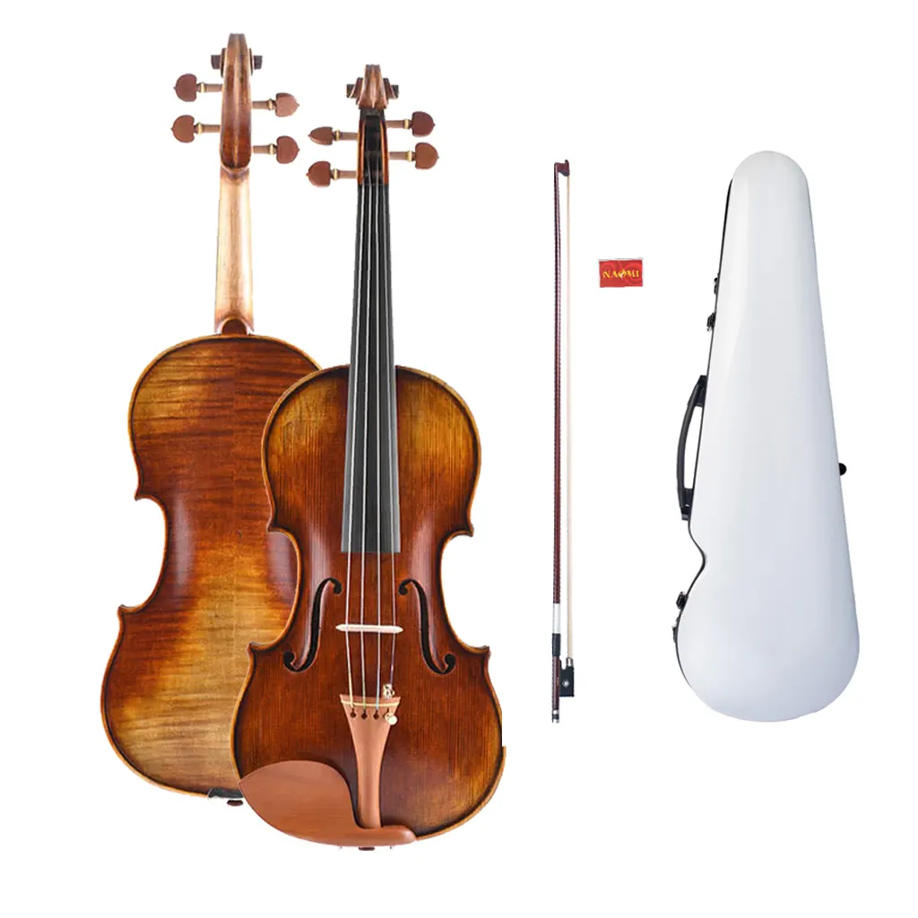 NAOMI Pro Master Maestro Antonio Stradivari 1716 Kopie Handmade Antique 4/4 Violine Konzert Geige Full Size Violine Geigen Kit SET