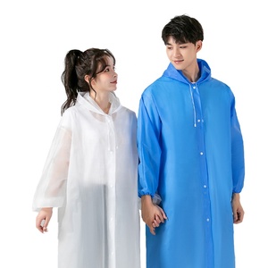 Manteau <span class=keywords><strong>de</strong></span> <span class=keywords><strong>pluie</strong></span> biodégradable réutilisable <span class=keywords><strong>de</strong></span> haute qualité en gros <span class=keywords><strong>veste</strong></span> imperméable Eva transparent - Product Image 4