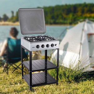 WinningStar Cross-Border Four-Burn Gas <b>Stove</b> with Rack, European Outdoor Cooking Set, Gas <b>Stove</b>, Simple European Style <b>Stove</b> - Product Image 3