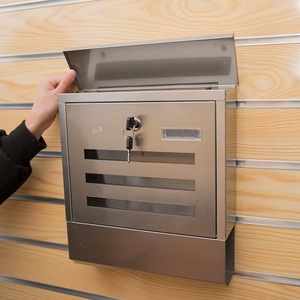 हॉट सेल आधुनिक डिजाइन मेलबॉक्स कस्टम उच्च गुणवत्ता वाले गैल्वेनाइज्ड स्टील लॉकिबल आउटडोर दीवार घुड़सवार मेलबॉक्स - Product Image 6