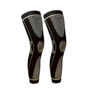 Manchons de compression longs en cuivre pour jambes entières, genouillères de compression, vente en gros d'usine - Product Image 1