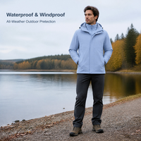 Nouvelle Veste 3-en-1 Automne Hiver Style Couple Homme Femme Coupe-Vent Chaude Zippée Unie Détachable Deux Pièces Manteau d'Extérieur