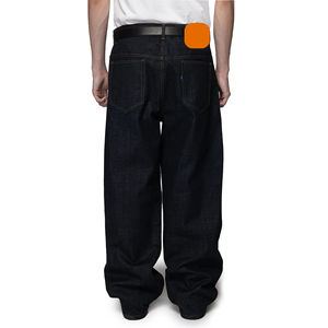 Vendita all'ingrosso su misura di alta qualità cotone non lavabile originale moda cruda Jeans da uomo - Product Image 5