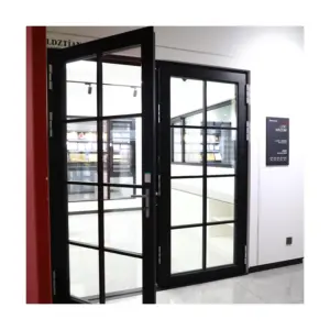 High Quality Space Saving Glass Doors High Quality Hardware Durable Double Doors