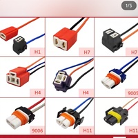 Konektor 3 lubang 9005 9006 9004 H11H13 konektor tahan air untuk mobil dan sepeda motor