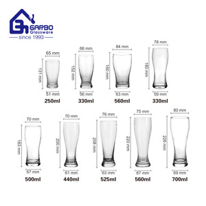 Vaso de Cerveza de Vidrio de Pared Simple de 10 oz, Sin Plomo, con Logotipo Personalizado OEM ODM, para Cerveza o Refresco, Vaso de Vidrio Soplado, Popular para Beber - Product Image 6