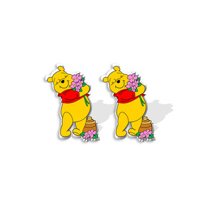 ธีมปาร์ตี้สวนเครื่องประดับเด็กผู้หญิงของขวัญน่ารักการ์ตูนหมีหมูเสือต่างหูอะคริลิคโลโก้ที่กำหนดเอง - Product Image 2