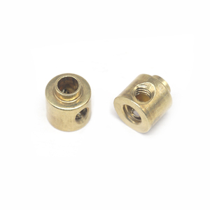 Douille en laiton sur mesure OEM M3, entièrement filetée, avec trou latéral fileté, écrou d'insertion usiné, fixation aux dimensions personnalisées - Product Image 1