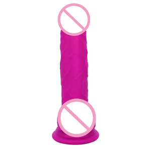 Volwassen seksspeeltjes vrouwelijke masturbatie superzachte enorme realistische roze paarse siliconen <span class=keywords><strong>dildo</strong></span> - Product Image 1
