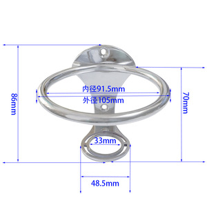 Stainless Steel 304 Cup Holder Ring Boat Marine Accessory For <b>Yacht</b> RV - Product Image 4