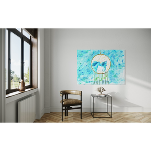 Nouveauté : Panneau mural moderne en métal de qualité supérieure avec cheval en aquarelle pour une touche décorative de style resort - Product Image 6